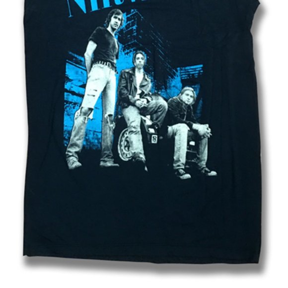 NIRVANA - BAND PHOTO, ORIGINAL VINTAGE 90'S TANK T-SHIRT *RARE* / SIZE SMALL - Picture 3 of 5